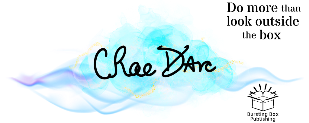 C. Rae D'Arc and Bursting Box Publishing Logo: Do More than look outside the box.